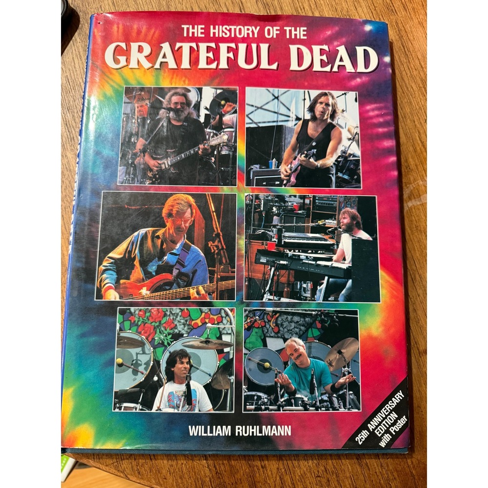 Vintage 90s Collectible 25th Anniversary History of Grateful Dead Hardcover Book